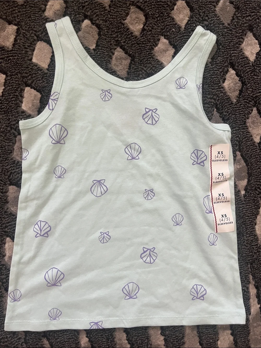 Carter's Pink Sequin Rainbow Tee & White and Mint Mix Tops